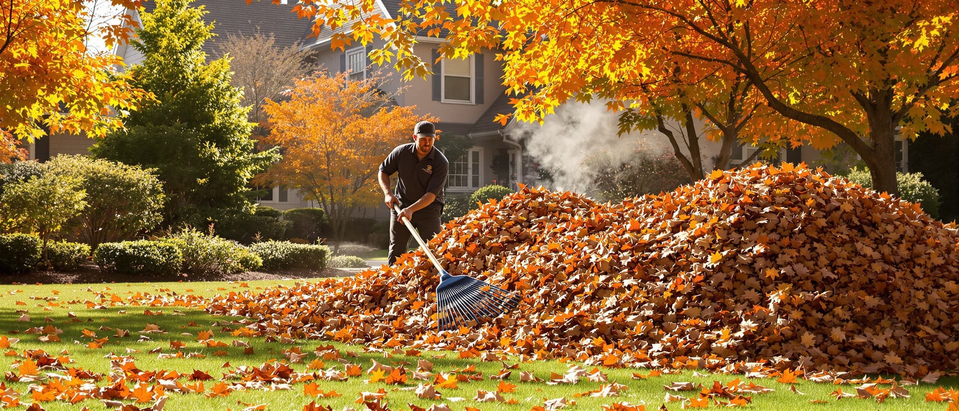 Seasonal yard cleanup in Western Massachusetts